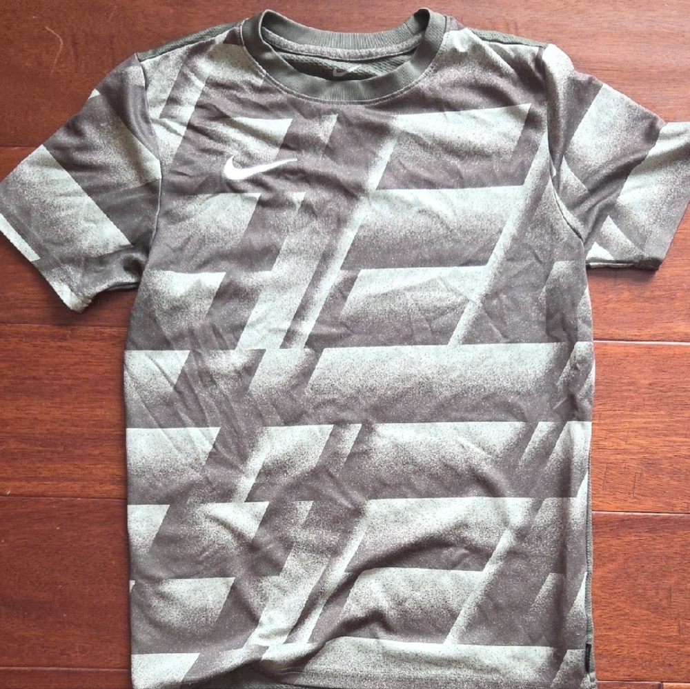 Nike F.C. Boys Olive Green Dryfit Shirt